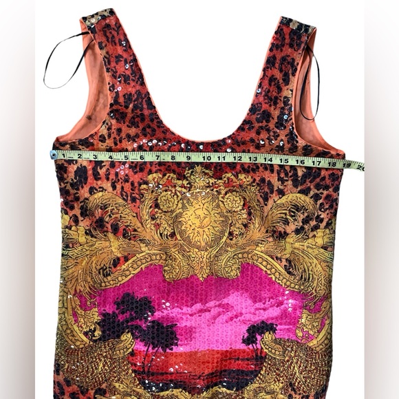 NWT Versace x H&M Stampa Sequin Sunset Mini Dress - Picture 12 of 12